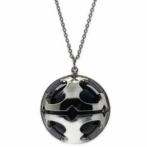 NWT Tory Burch Silver Miller Bubble Pendant Necklace